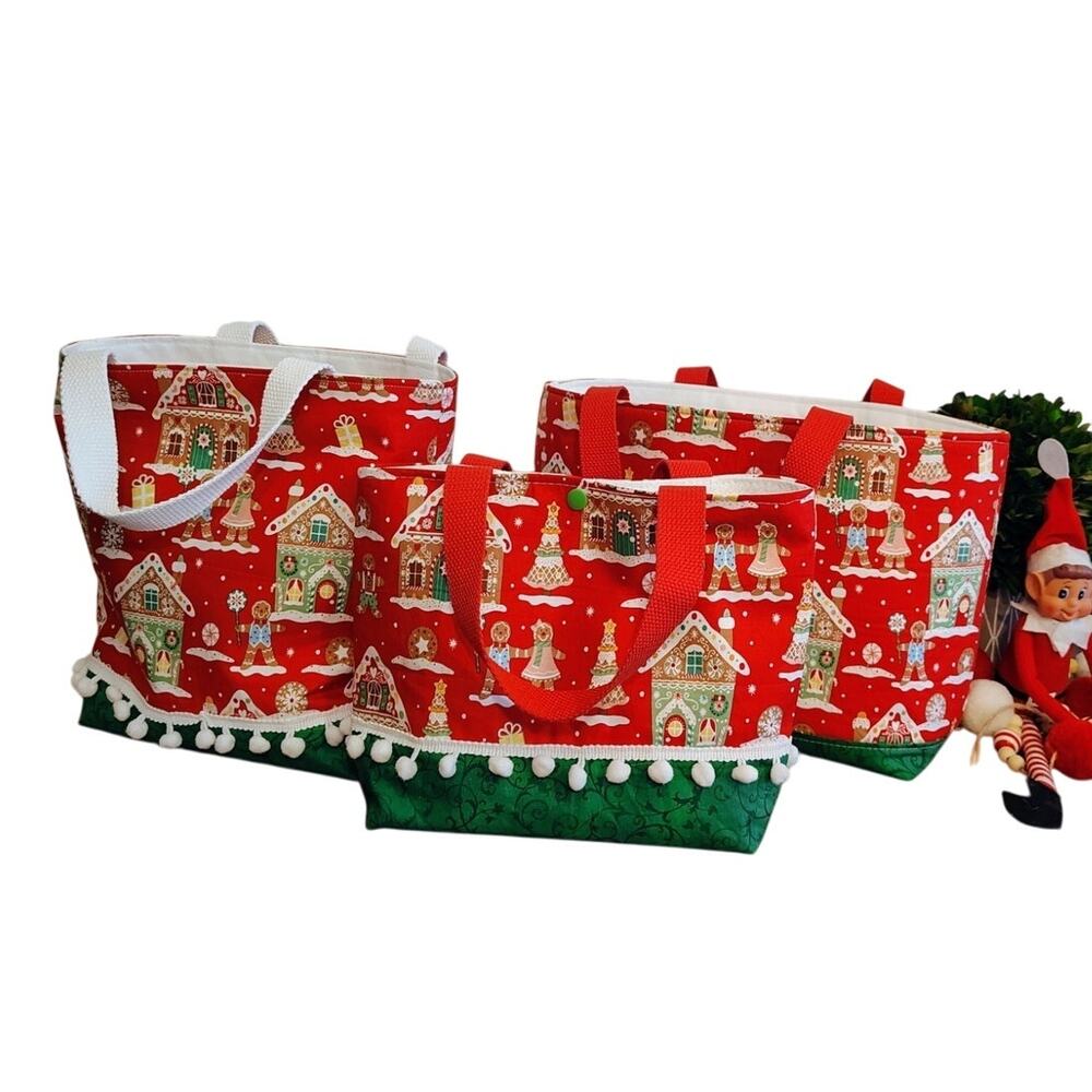Gingerbread tote with Snap - Picture 2 of 7